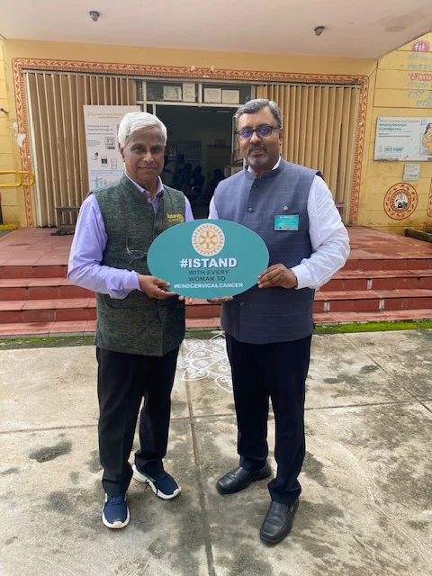 A cervical-cancer-awareness drive run with Rotary